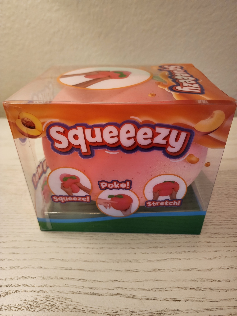 Squeezy Peach Stress Ball Toy - Brand